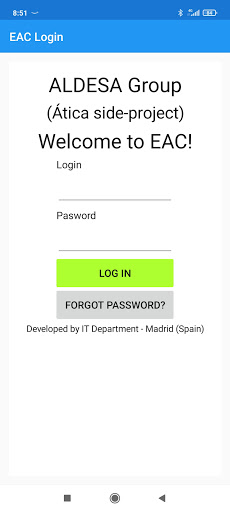 Android application Eac Aldesa screenshort