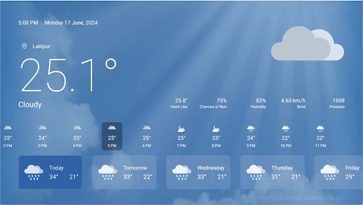 Weather screenshot 2