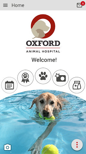 Android application Oxford Animal Hospital screenshort