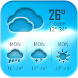 Free weather forecast app& widget icon