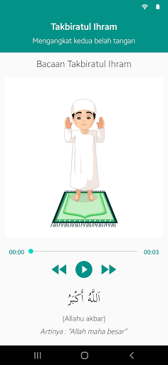 Tuntunan Sholat, Dzikir & Doa Screen 3