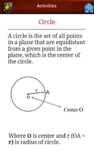 Android application 7th Grade Math screenshort