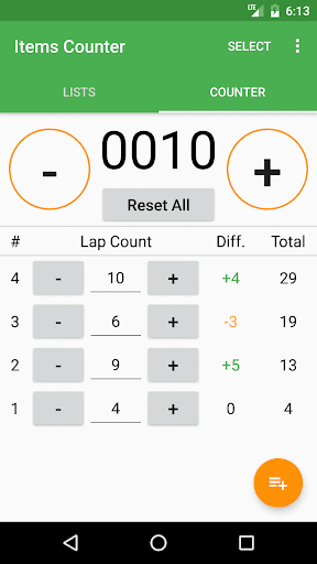 Items Counter Screen 2