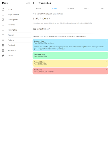 Screenshot of Swim Coach - Swimming Workouts