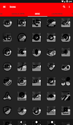 Half Light Black Icon Pack ✨Free✨