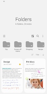 Samsung Notes Screenshot