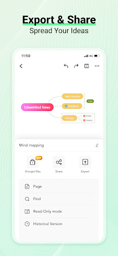 Screenshot of EdrawMind: AI Mind map & Note