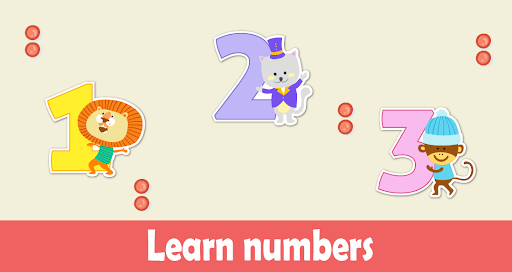 Android application learning number for kids screenshort