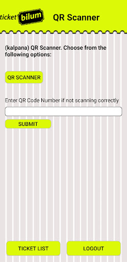QR Scanner Ticket Bilum Screen 2