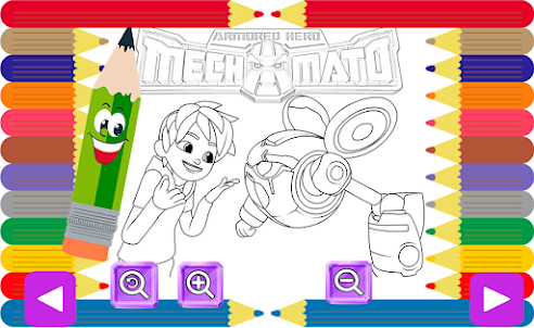 Mechamato 3D Drawing Fill Game