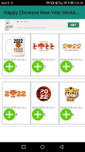Chinesse New Year Sticker 2023