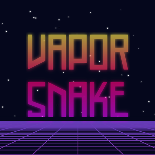 Vapor snake: Classic arcade ga logo