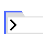 Blue Line Console - keyboard based launcher icon
