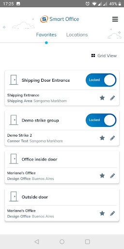 Android application Sangoma SmartOffice screenshort