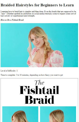 Android application How To Do Braid Hairstyles screenshort