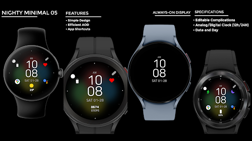 Nighty Minimal 05 - watch face