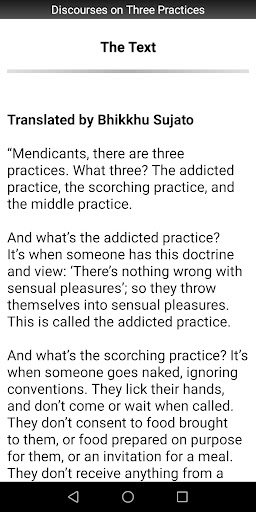 Discourses on Three Practices Screen 2