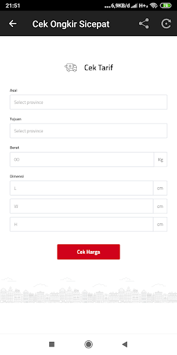 Cek Resi dan Ongkir Sicepat Screen 3