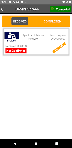 Android application Clorder Merchant RN screenshort