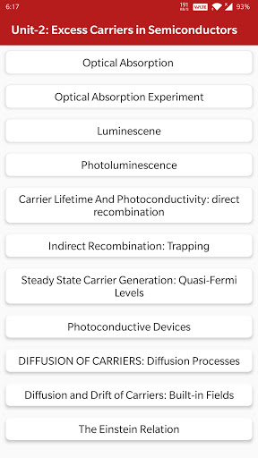 Android application Basics Of Electronic Devices screenshort