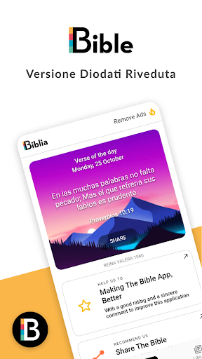 Android application Italian Bible Diodati Riveduta screenshort