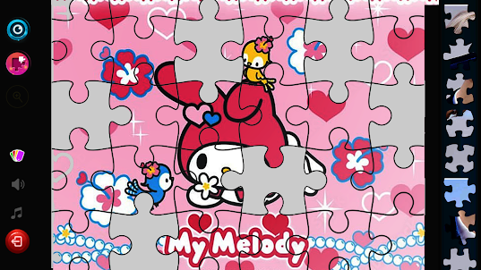 Kuromi and Melody Puzzle Game