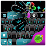 Neon Flowers Keyboard icon