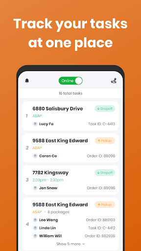 Android application CanFleet Driver App screenshort