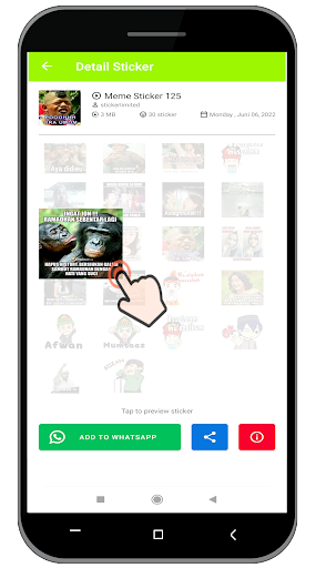 Perang Gambar Wa WAStickerApp Screen 3