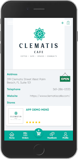 Clematis Cafe Screen 2