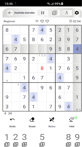 Android application Sudoku Eureka screenshort