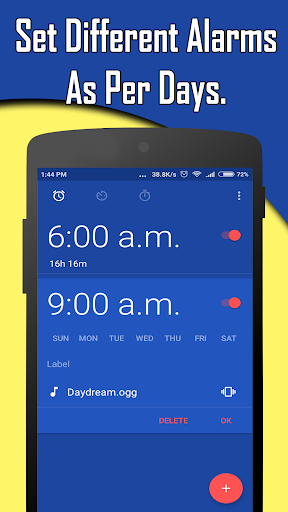 Alarm Clock + Timer + Stopwatc Screen 2