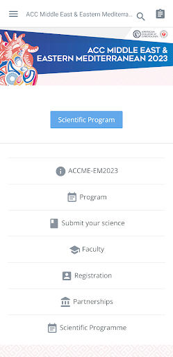 Android application ACCME-EM2023 screenshort