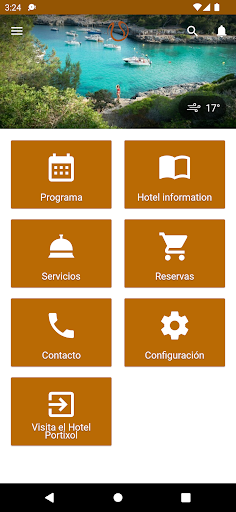 Vista previa de la aplicación