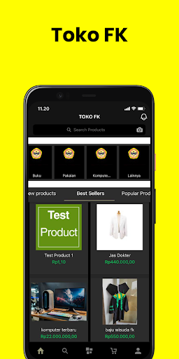 Android application Toko FK screenshort
