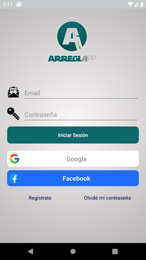 Android application ArreglApp screenshort