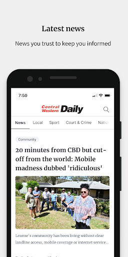 Android application Central Western Daily screenshort