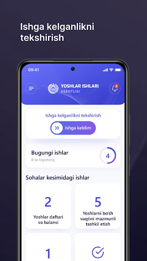 Android application Yetakchi screenshort