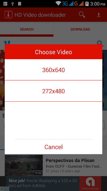 Captura 9 HD Video downloader free android