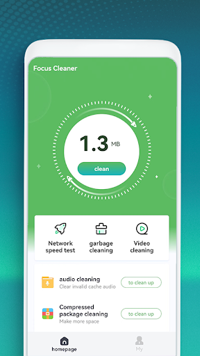 Android application Focus Cleaner screenshort