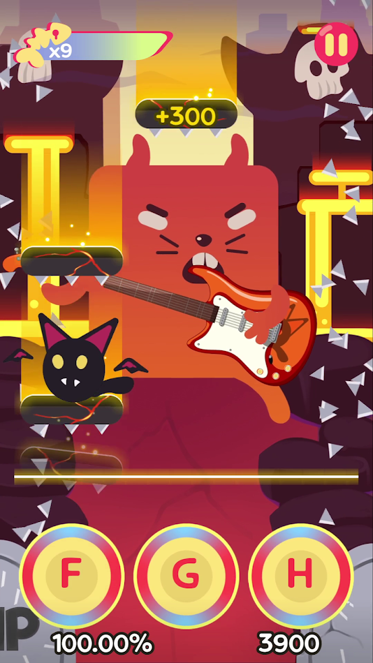 #2. Cringe the Cat - Music Game (Android) Podle: One Cat Studio