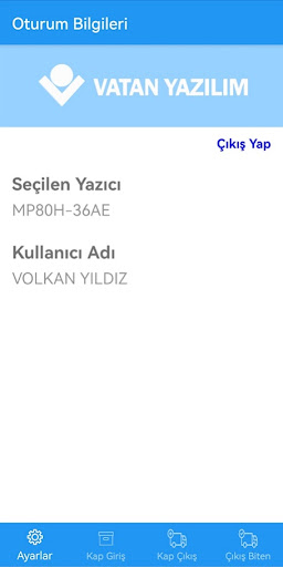 Android application OnurHal Kasa Takip screenshort