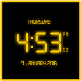 Free LED Digital Clock LWP icon