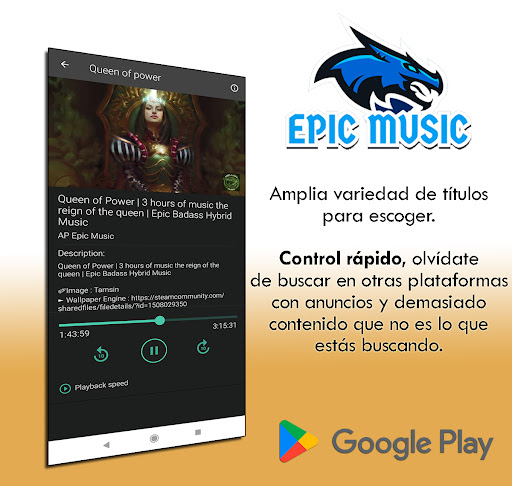 Epic Music Screen 3