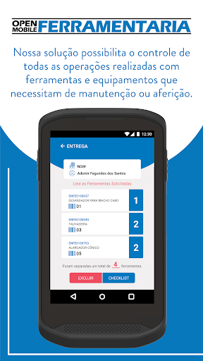 Android application Open Mobile Ferramentaria screenshort