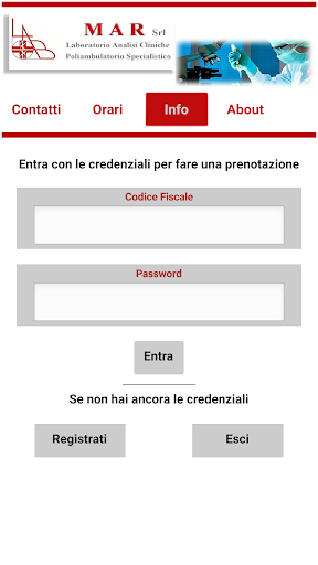 Android application MAR srl screenshort