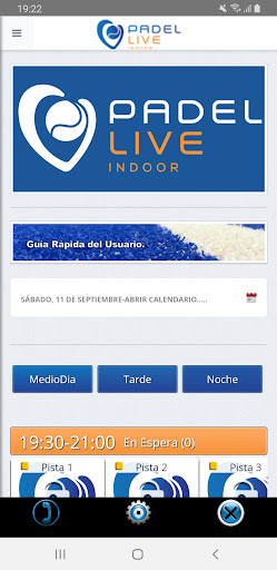 Android application Padel Live Indoor screenshort