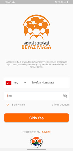 Android application Beyaz Masa - Arhavi Belediyesi screenshort