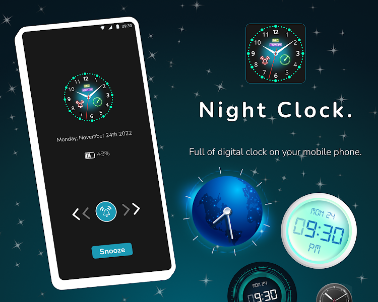 Digital Clock: Night Clock - 1.2.0 - (Android)
