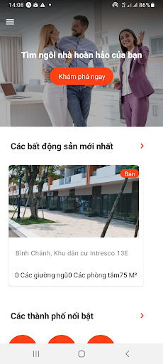Android application Nhà đất Sài Gòn screenshort
